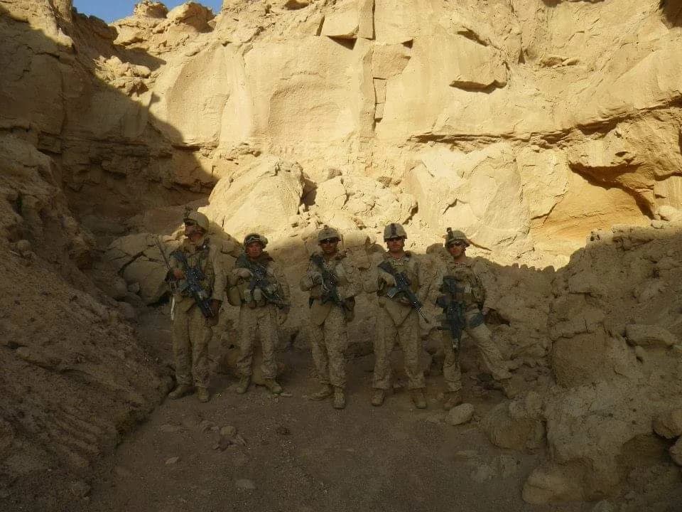 Marines on patrol in Helmand Province, Afghanistan