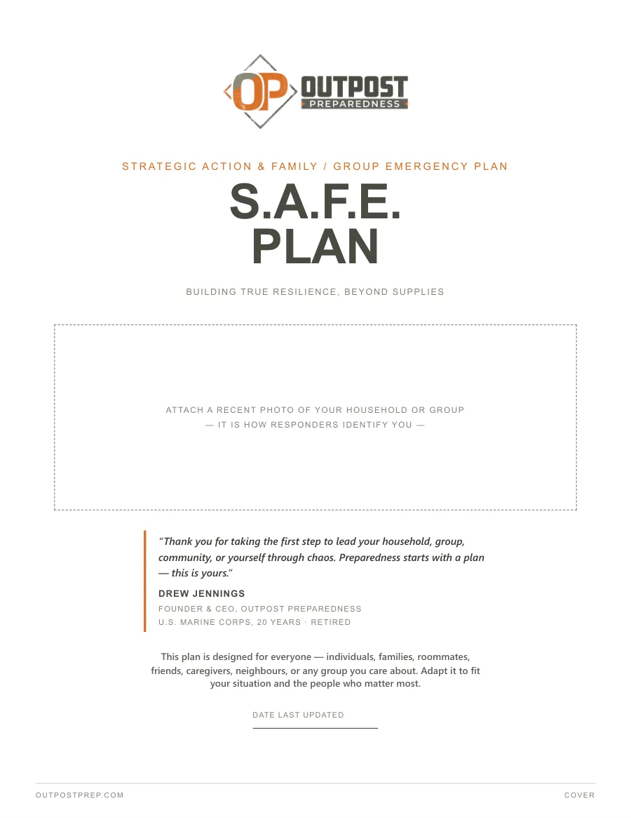 First page of S.A.F.E. Plan & Breadcrumbs