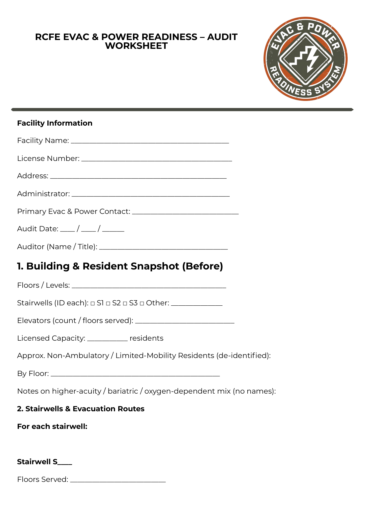 RCFE Readiness Self-Assessment cover